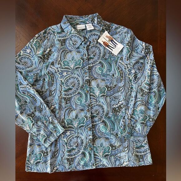 WHITE STAG women's long sleeve blouse size XL - Picture 1 of 5